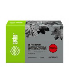 Для Canon (совместимые): Картридж струйный Cactus CS-PFI120MBK черный матовый 130 мл для  Canon imagePROGRAF TM-200/TM-205/TM-300/TM-305 фотографии