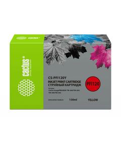 Для Canon (совместимые): Картридж струйный Cactus CS-PFI120Y желтый 130 мл для Canon imagePROGRAF TM-200/TM-205/TM-300/TM-305 фотографии