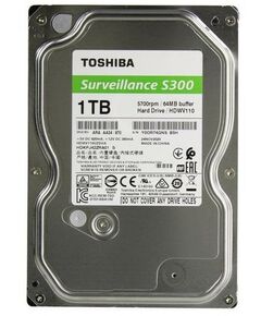 Жесткие диски: Жёсткий диск Toshiba 1 Tb Surveillance S300 SATA 6Gb/s 3.5" [HDWV110UZSVA] фотографии