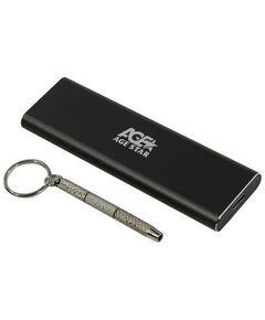 Аксессуары для жестких дисков: Мобильное шасси AgeStar 31UBNV1C Gray для M.2 SSD 2230/42/60/80, USB3.1 фотографии