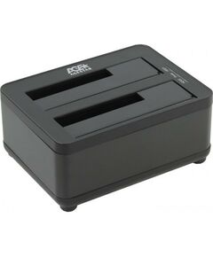 Аксессуары для жестких дисков: Бокс для жесткого диска AgeStar 3UBT8 Black для подключения 2x3.5"/2.5"SATA HDD, USB3.0 фотографии