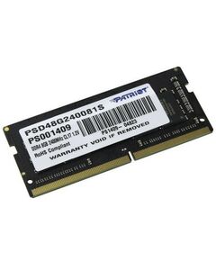 Память для ноутбуков: Модуль памяти Patriot 8Gb DDR4 SODIMM <PC4-19200> CL17 for NoteBook [PSD48G240081S] фотографии
