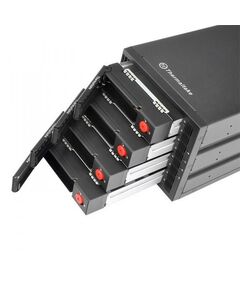 Аксессуары для жестких дисков: Встраиваемый бокс для жесткого диска Thermaltake Max 3504 корзина 3x5.25" на 4xSATA 2.5/3.5"HDD [ST-007-M31STZ-A2] фотографии