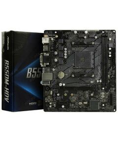 Купить Материнская плата ASRock B550M-HDV AM4 B550 PCI-E Dsub+DVI+HDMI GbLAN SATA MicroATX 4DDR4 RTL в компании Зеон