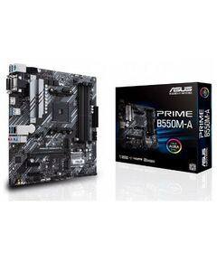 Купить Материнская плата Asus PRIME B550M-A AM4  PCI-E Dsub+DVI+HDMI GbLAN SATA MicroATX 4DDR4 RTL в компании Зеон