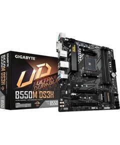 Купить Материнская плата GigaByte B550M DS3H AM4  2xPCI-E DVI+HDMI GbLAN SATA RAID MicroATX 4DDR4 RTL в компании Зеон