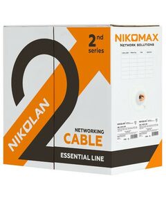 Купить Кабель Nikolan NKL 2100A-GY U/UTP 4 пары, Кат.5e (Класс D), тест по ISO/IEC, 100МГц, одножильный, BC (чистая медь), 24AWG (0,49мм), внутренний, PVC нг(А), серый, 305м, изображение 2 в компании Зеон