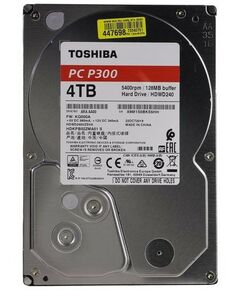 Купить Жёсткий диск Toshiba 4 Tb P300 SATA 6Gb/s 3.5" 5400rpm 128Mb [HDWD240UZSVA] в компании Зеон