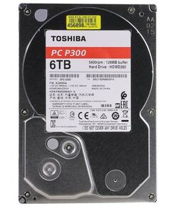 Купить Жёсткий диск Toshiba 6 Tb P300 SATA 6Gb/s 3.5" 5400rpm 128Mb [HDWD260UZSVA] в компании Зеон