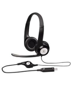 Купить Наушники Logitech Headset H390 с микрофоном, с рег.громкости, USB [981-000406] в компании Зеон