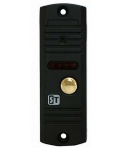 Домофоны: Панель ST ST-P102 ЧЕРНЫЙ версия 2 1/2.7 CMOS, 1000TVL, CVBS, Угол обзора: по диаг./по гориз.: 110°/92°, ИК подсветка: автоматическая, до 3м, объектив: 3.7мм, управление замком: электромеханическое реле, IР68, -45°С...+50°С, 42х122х23мм фотографии