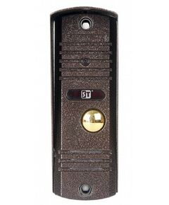 Домофоны: Панель ST ST-P102 МЕДЬ версия 2 1/2.7 CMOS, 1000TVL, CVBS, Угол обзора: по диаг./по гориз.: 110°/92°, ИК подсветка: автоматическая, до 3м, объектив: 3.7мм, управление замком: электромеханическое реле, IР68, -45°С...+50°С, 42х122х23мм фотографии