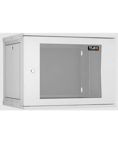 Купить Настенный разборный шкаф TLK TWI-096045-R-G-GY 19", 9U, стеклянная дверь, Ш600хВ436хГ450мм, 1 пара монтажных направляющих, серый в компании Зеон