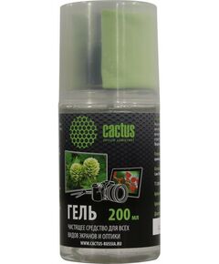 Чистящие средства: Набор для чистки экранов и оптики Cactus CS-S3004 200мл + салфетка фотографии