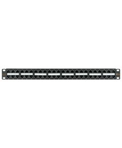 Купить Патч-панель Nikomax NMC-RP48UD2-1U-BK 19", 1U, 48 портов, Кат.5e, RJ45/8P8C, 110/KRONE, T568A/B, неэкранированная, с органайзером, черная в компании Зеон