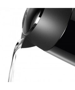 Чайники, термопоты: Чайник BOSCH TWK3P423 2400 Вт, 1.7 л, DesignLine, нержавеющая сталь, цвет черный,  скрытый нагревательный элемент, фильтр от накипи фотографии
