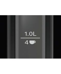 Чайники, термопоты: Чайник BOSCH TWK3P423 2400 Вт, 1.7 л, DesignLine, нержавеющая сталь, цвет черный,  скрытый нагревательный элемент, фильтр от накипи фотографии
