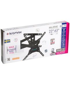 Купить Кронштейн настенный для ТВ Kromax DIX-19 Black 22"-65", VESA 400x400 мм [20260], изображение 9 в компании Зеон