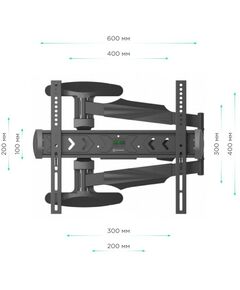 Крепеж для аудио-видео техники: Кронштейн ONKRON NP47 черный 40"-75", VESA: 100x100 - 400x400 мм фотографии