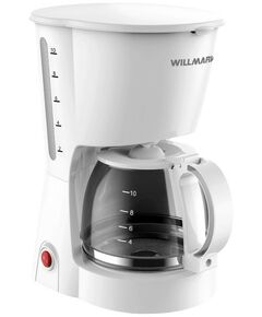 Кофеварки: Кофеварка капельная WILLMARK WCM-1350D белый фотографии