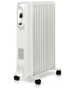 Масляные радиаторы: Масляный радиатор Ballu Comfort BOH/CM-11WDN 2200 мощность обогрева 2200 Вт, число секций: 11, термостат, колеса для перемещения, цвет белый фотографии