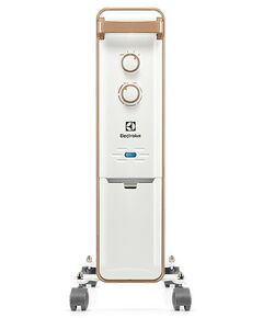 Масляные радиаторы: Масляный радиатор Electrolux Wave EOH/M-9157 мощность обогрева 1500 Вт, число секций: 7, термостат, колеса для перемещения, цвет белый фотографии