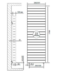 Радиаторы: Радиатор Royal Thermo PianoForte Tower new/Silver Satin 22 секций [RTPFTNSS50022] фотографии