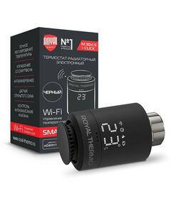 Термостаты: Термостат радиаторный электронный Royal Thermo RTE 77.001B Smart Heat, черный фотографии