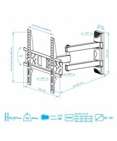 Купить Настенный кронштейн для LED/LCD телевизоров Kromax PIXIS-XS black [20251], изображение 7 в компании Зеон