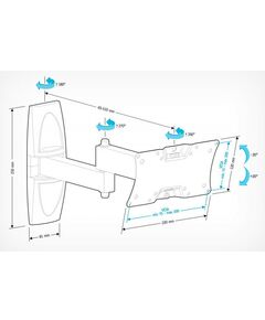 Купить Кронштейн Holder LCDS-5064 белый, изображение 2 в компании Зеон