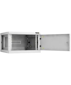 Купить Настенный разборный шкаф TLK TWC-066060-R-M-GY 19", 6U, металлическая дверь, Ш600хВ370хГ600мм, 2 пары монтажных направляющих, серый, изображение 3 в компании Зеон