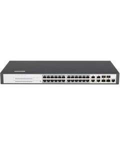 Купить Управляемый коммутатор Gigalink GL-SW-G204-24P L2 PoE, 24 Base-T 1000Mb/s портов (802.3af/at), 4 Base-X SFP 1000Mb/s, 1U 19", 220V, суммарная мощность 400W в компании Зеон