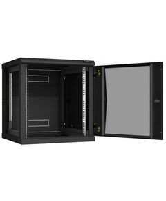 Купить Настенный разборный шкаф TLK TWC-126060-R-G-BK 19", 12U, стеклянная дверь, Ш600хВ636хГ600мм, 2 пары монтажных направляющих, черный, изображение 3 в компании Зеон