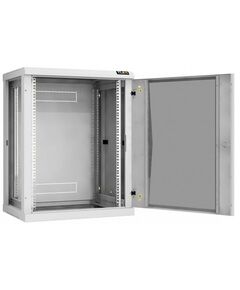 Купить Настенный разборный шкаф TLK TWC-156045-R-G-GY 19", 15U, стеклянная дверь, Ш600хВ770хГ450мм, 2 пары монтажных направляющих, серый, изображение 3 в компании Зеон