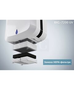 Купить Сушилка для рук BXG BXG-JET-7200 1650 Вт, ультрафиолет, погружного типа, время сушки 10 секунд, пластик, белая, изображение 18 в компании Зеон