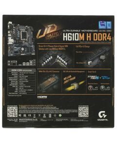 Купить Материнская плата GigaByte H610M H DDR4 Soc-1700 Intel H610 2xDDR4 mATX AC97 8ch(7.1) GbLAN+VGA+HDMI, изображение 4 в компании Зеон