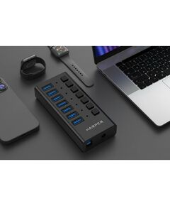 Купить Концентратор USB HARPER HUB-07MB Black, изображение 11 в компании Зеон