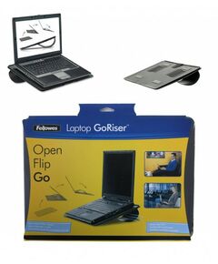 Купить Подставка для ноутбука Fellowes GO RISER для мониторов до 17", толщина 8 мм, черная [FS-8030402], изображение 3 в компании Зеон