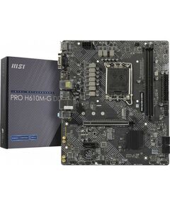 Купить Материнская плата MSI PRO H610M-G LGA1700 H610 PCI-E Dsub+HDMI+DP GbLAN SATA  MicroATX 2DDR4 RTL в компании Зеон