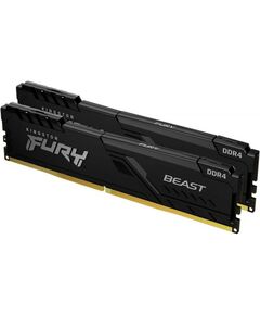 Оперативная память: Оперативная память Kingston Fury Beast 32Gb KIT 2*16Gb DDR4 DIMM <PC4-28800> CL18 [KF436C18BBK2/32] фотографии