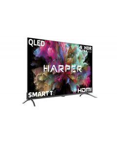 ЖК-телевизоры: ЖК-телевизор HARPER 50Q850TS 50" QLED, 3840x2160, HDMI, LAN, WiFi, BT, USB, DVB-T2, SmartTV фотографии