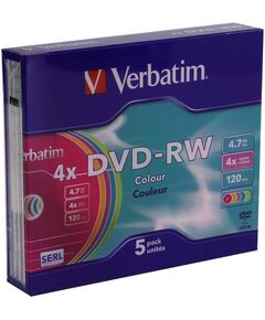 DVD±RW, DVD±R, DVD RAM диски: DVD-RW диск Verbatim 4.7Gb 4x <уп. 5 шт> [43563] фотографии
