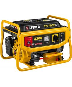 Электростанции: Бензиновый генератор с электростартером STEHER GS-4500Е 3300 Вт фотографии