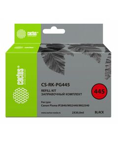 Для Canon (совместимые): Заправочный набор Cactus CS-RK-PG445 черный 60мл для Canon Pixma MG2440/MG2540 фотографии