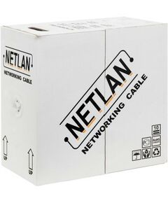 Купить Кабель Netlan EC-UU004-5E-PE-BK U/UTP 4 пары, Кат.5е, внешний, PE -40C, одножильный, 100МГц, черный, 305м чистая медь, изображение 2 в компании Зеон