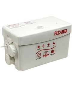 Насосы и насосные станции: Канализационный насос РЕСАНТА КН 2D 300 Вт, 100 л/мин, макс. напор по вертикали – 8 м, по горизонтали – 80 м, 3 входа, до +60 °С фотографии