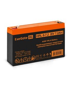 Купить Аккумулятор для UPS Exegate HRL 6-7.2 6V, 7.2Ah [EX282952RUS] в компании Зеон