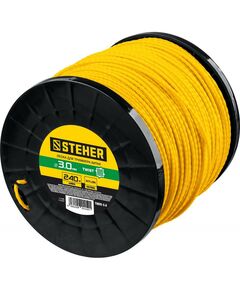 Леска для триммеров: Леска для триммера STEHER Витой квадрат 3.0 мм 240 м [75025-3.0] фотографии