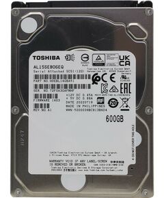 Жесткие диски: Жёсткий диск Toshiba 600 Gb SAS 12Gb/s 2.5" 10500rpm 128Mb [AL15SEB06EQ] фотографии