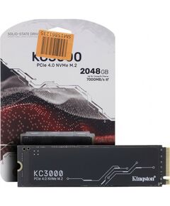 SSD-накопители: Накопитель Kingston 2 Tb KC3000 M.2 2280 M 3D TLC [SKC3000D/2048G] фотографии